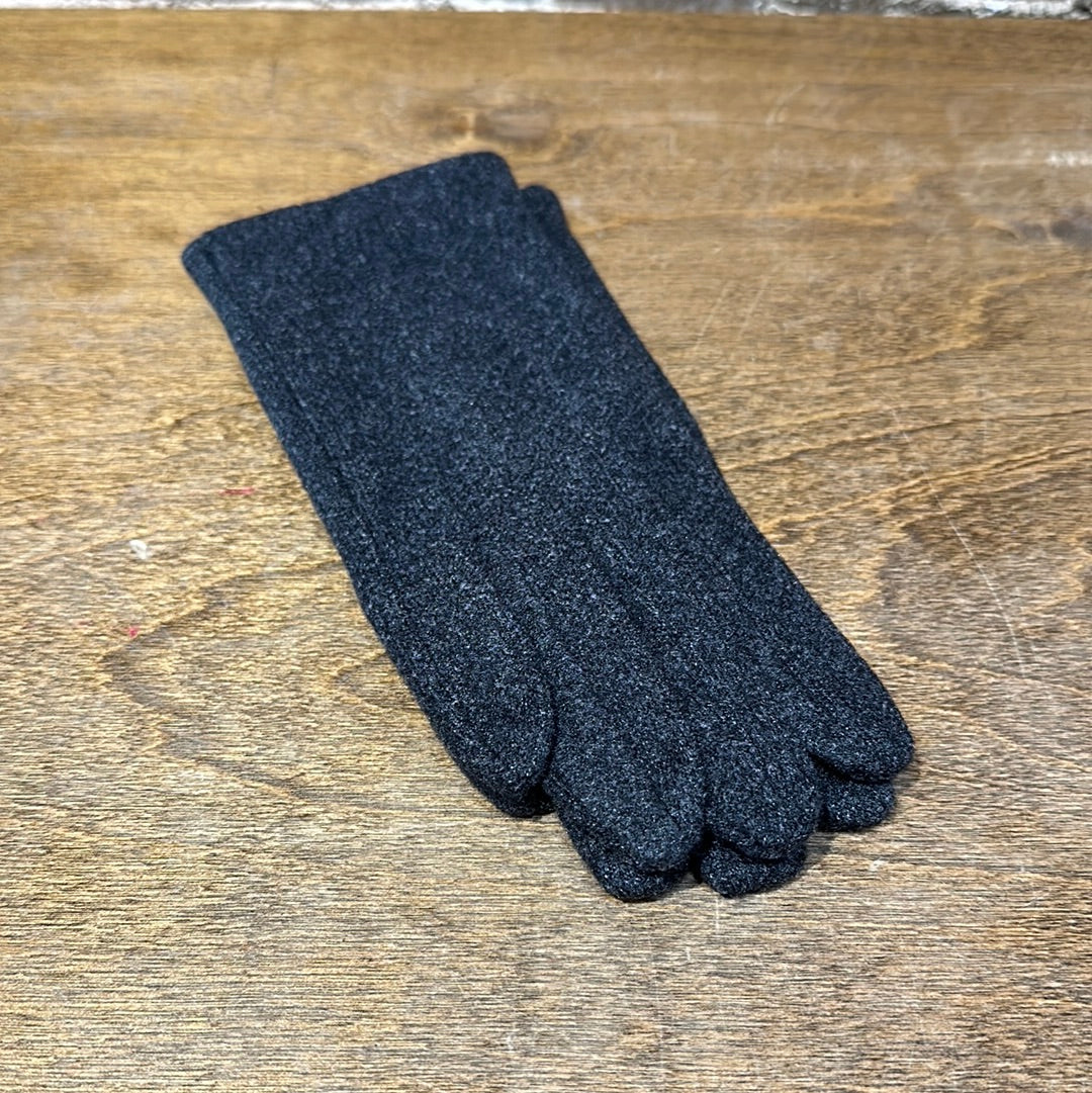 Two Tone Pastel Gloves Black