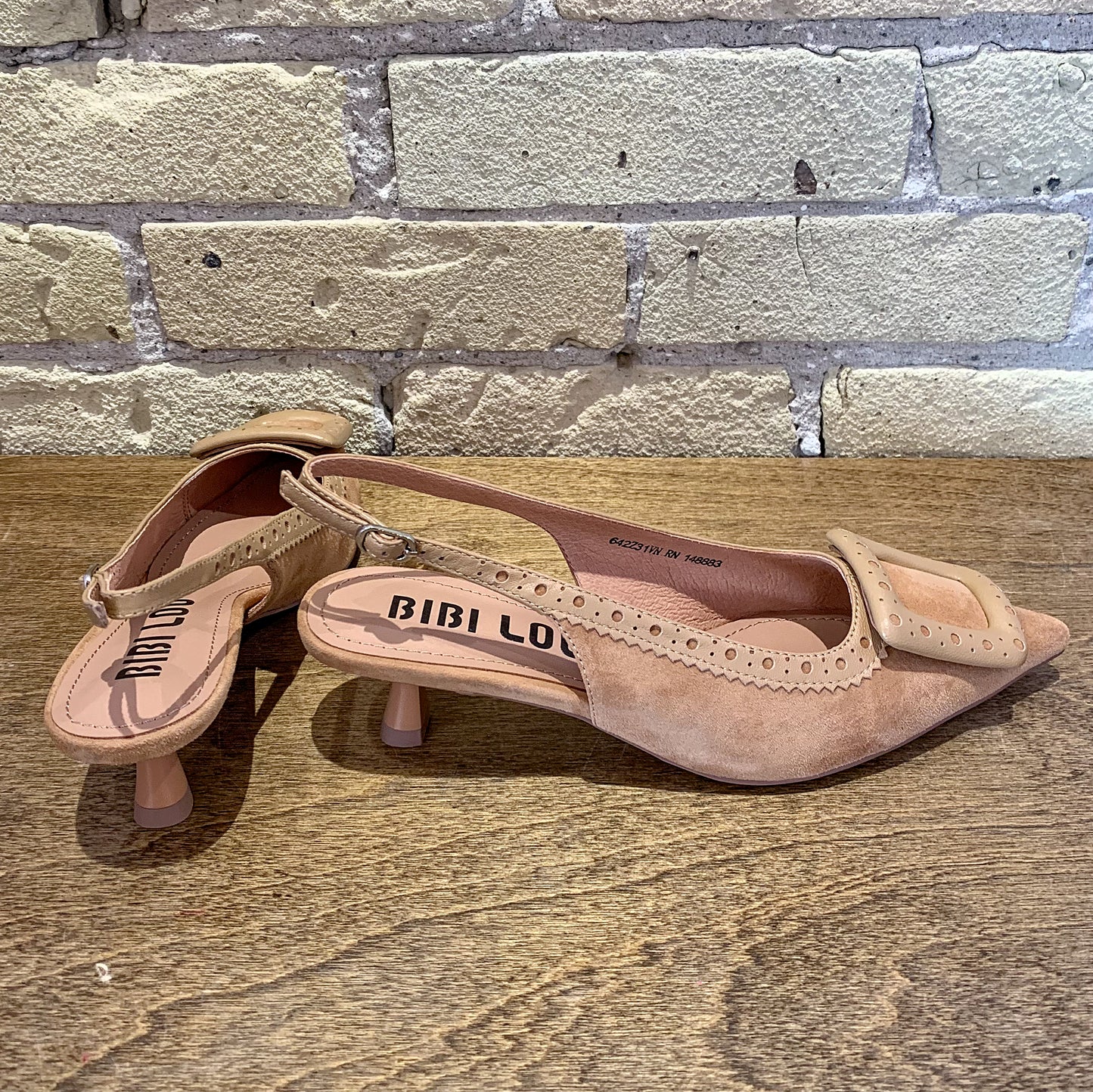 Bibi Lou Bonnie Slingback Suede Heel