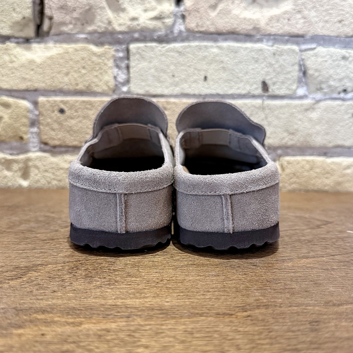 Birkenstock Naples Slide Taupe Suede