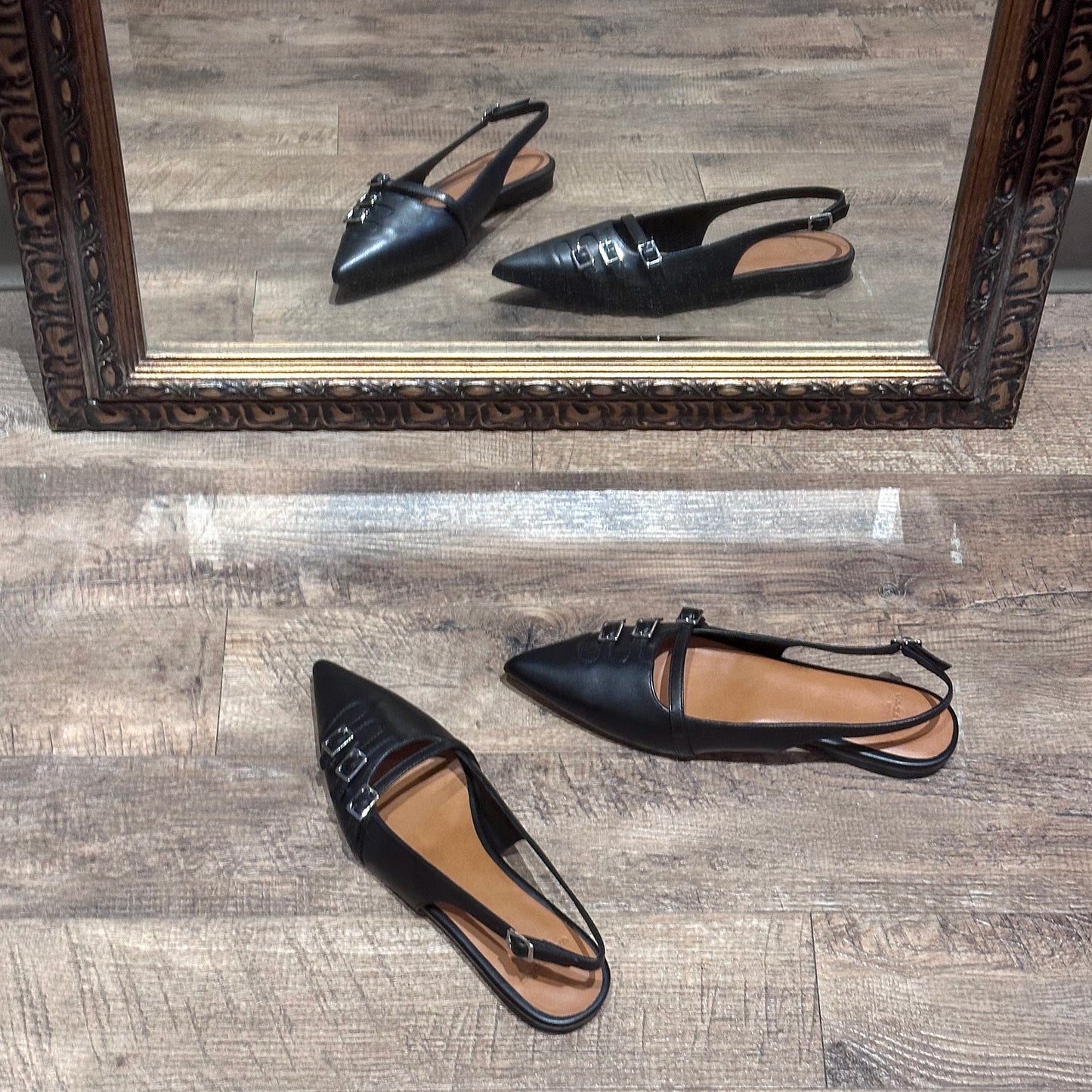 Vagabond Hermine Slingback Flat Black