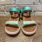 Woden Line Sandals Green Apple Multi
