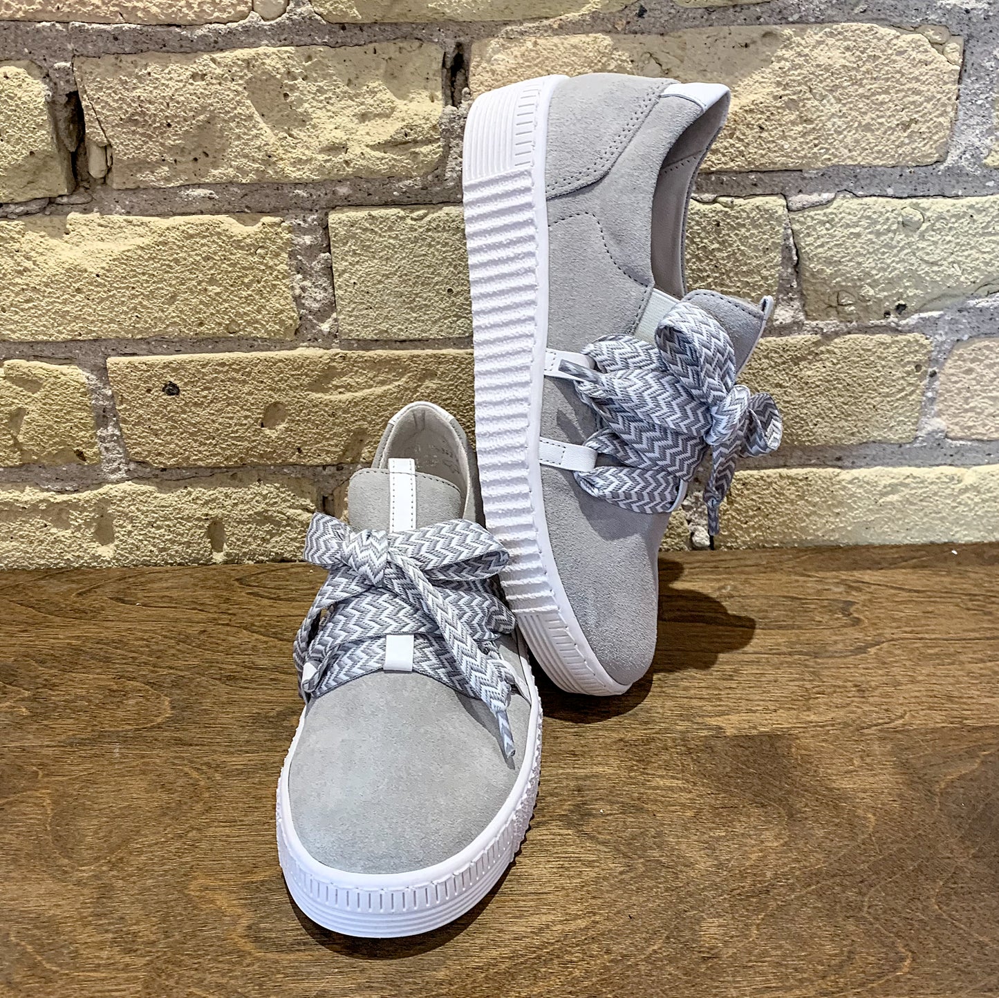 Gabor 83.333 Lt. Grey Bow Sneaker