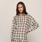 River Plaid Button Up Cocoa Bean - shoostore