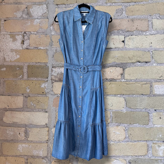 Current Air Chambray Button Down Dress - shoostore