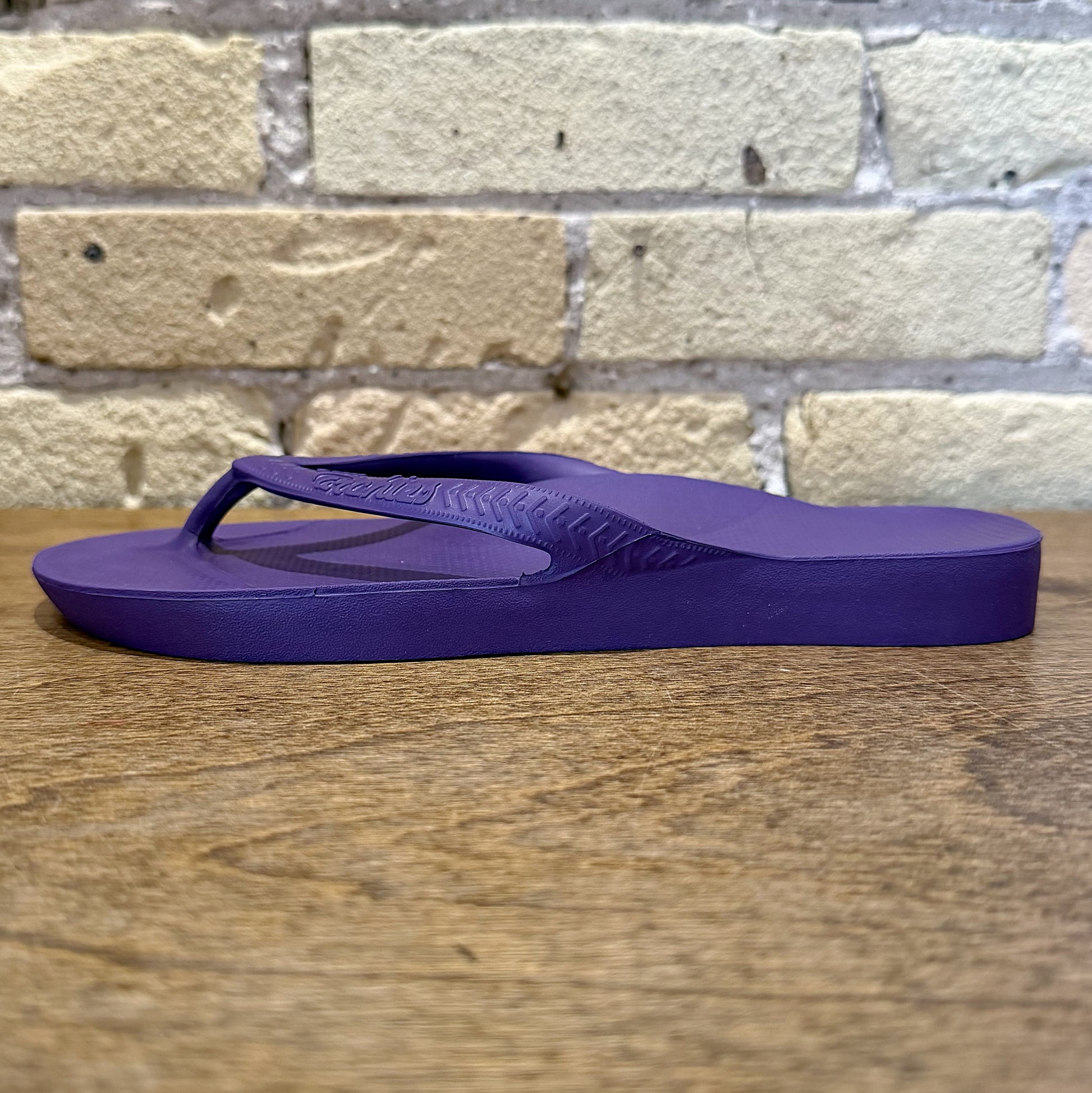 Archies Acai Purple - Arch Support Flip Flops - shoostore