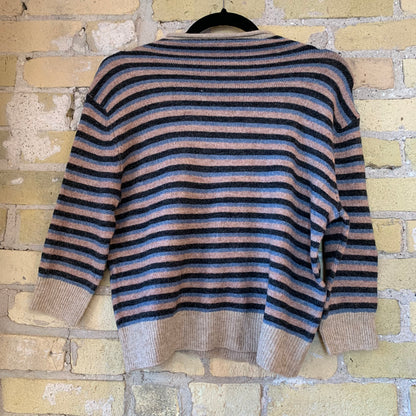 Grade & Gather Striped Sweater Top - shoostore