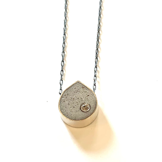 Effortless Pear Pendant With Diamond