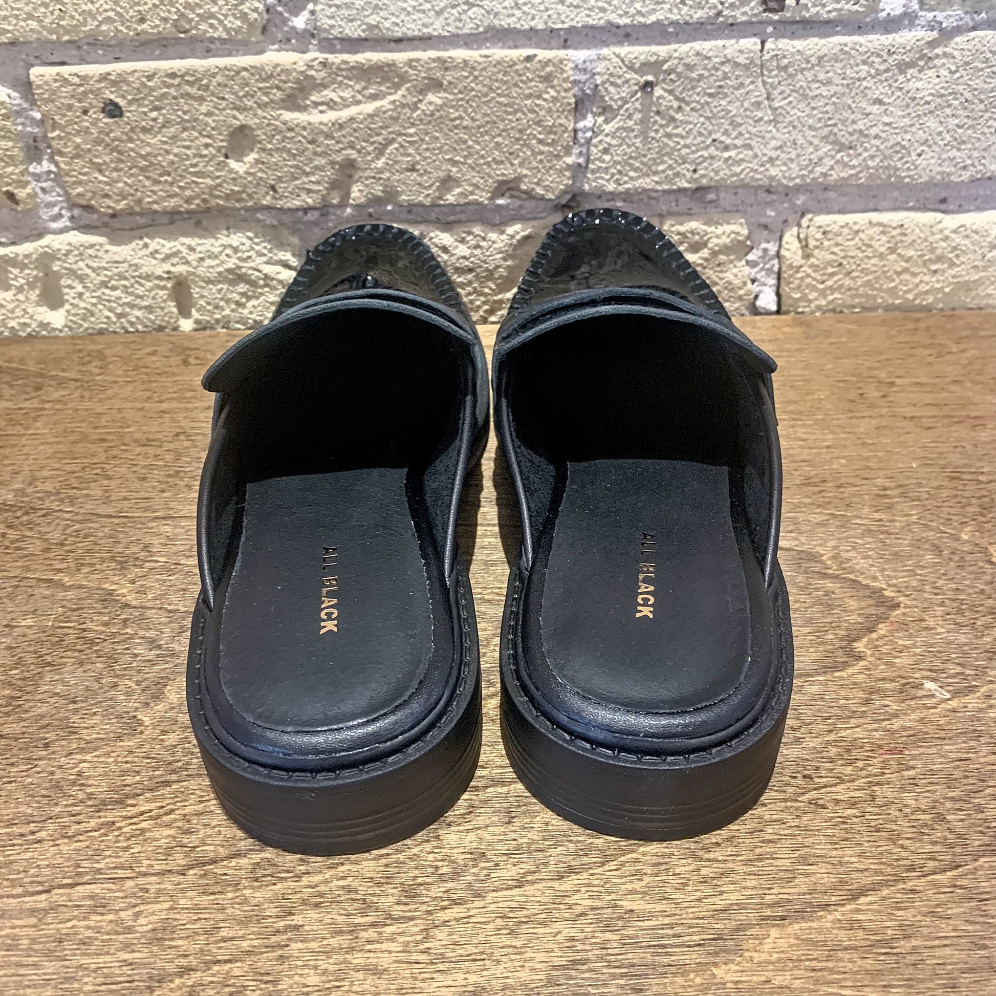 ALL BLACK Penny Loafer Mule - shoostore