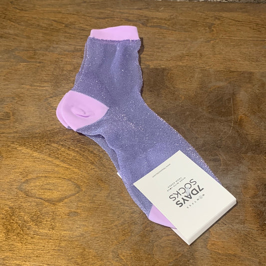 See-Through Glitter Socks