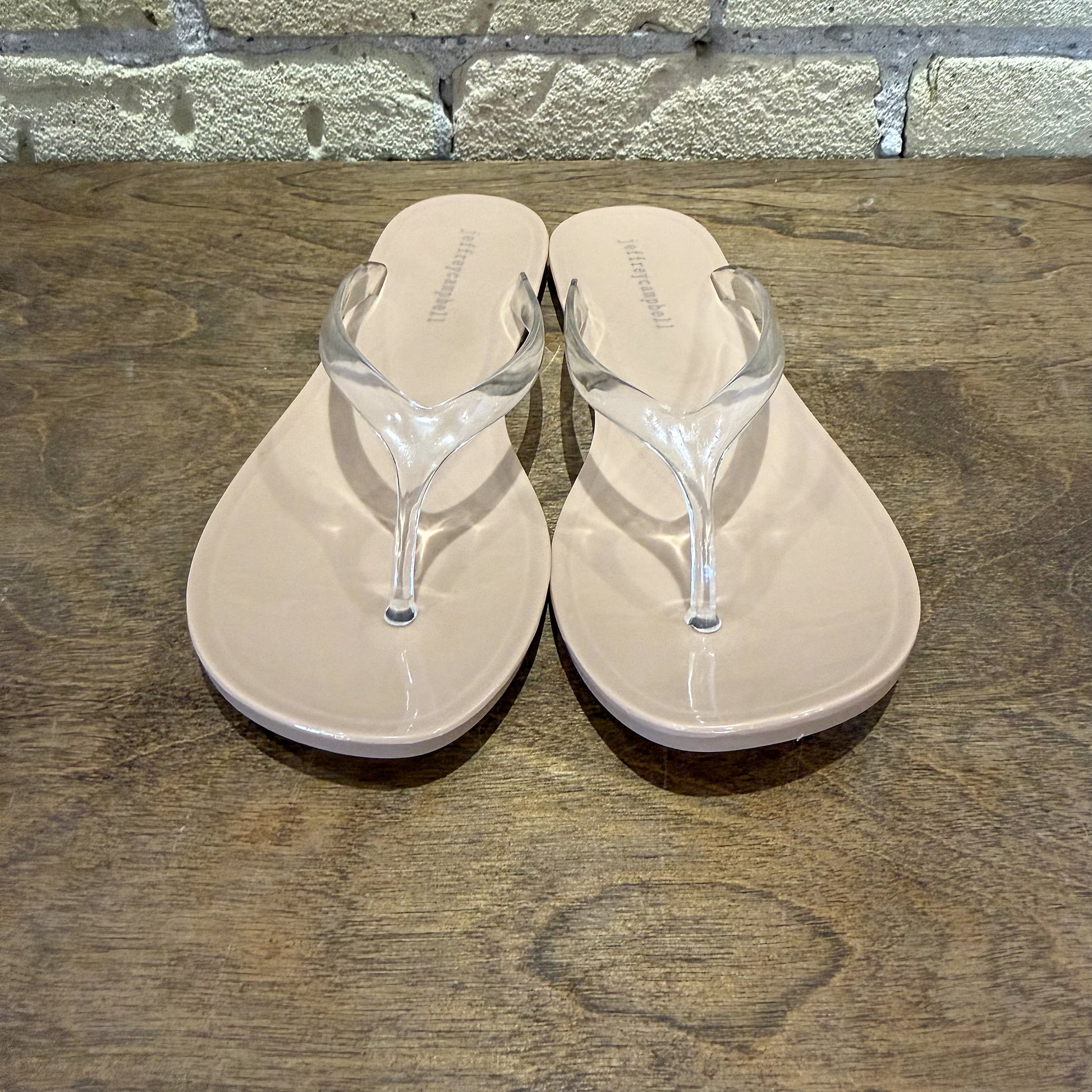 Jeffrey Campbell Beach-Day Clear Nude Sandal - shoostore