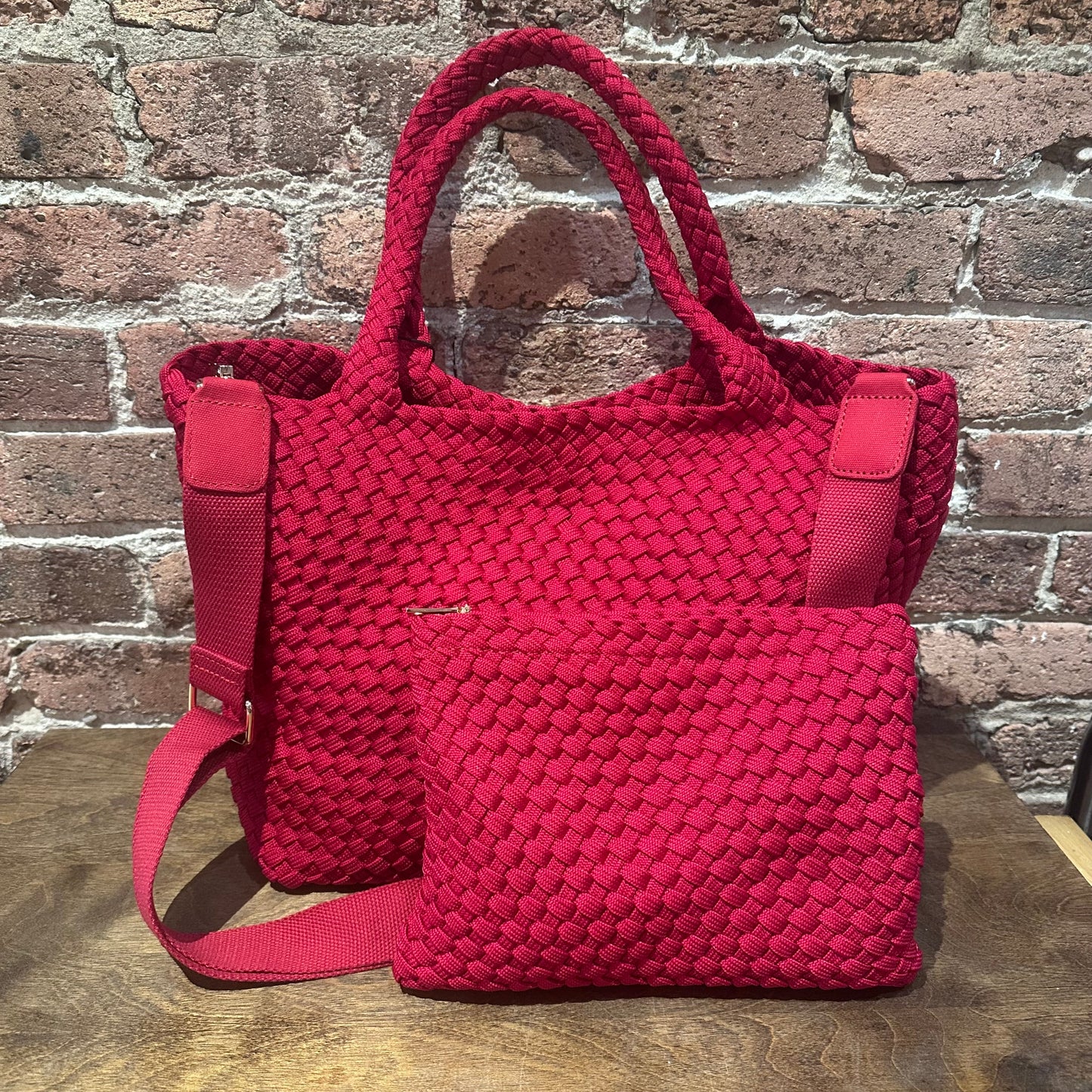 Sky's The Limit - Medium Sustainable Tote Red