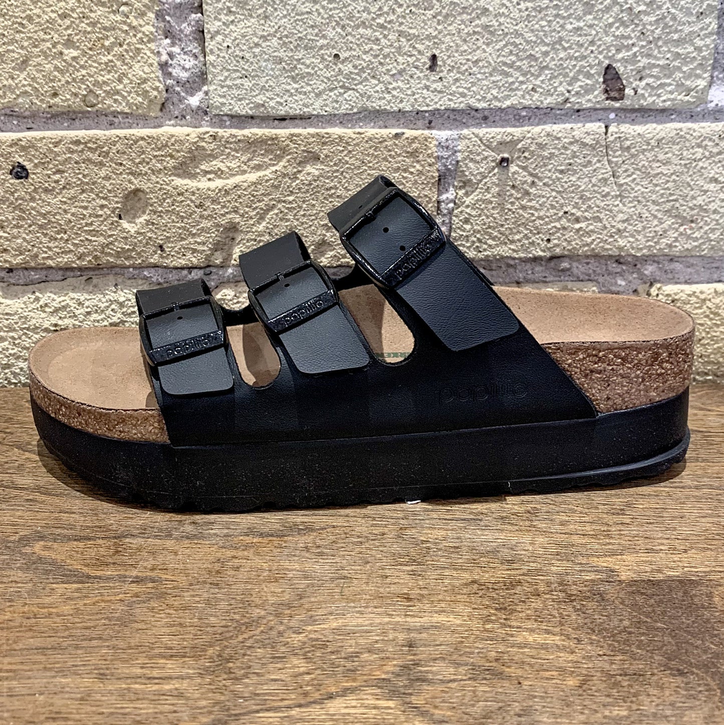Florida III Platform Vegan Black - shoostore