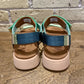 Woden Line Sandals Green Apple Multi