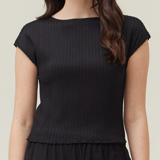 Grade & Gather Pleated Crop Tee