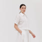 Grade & Gather Short Sleeve Crop Shirt