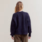 Grade & Gather Texture Grid Knit Sweater