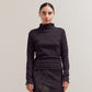 Grade & Gather Seered Mock Neck Top