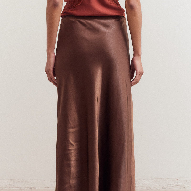 Grade & Gather Long Satin Skirt