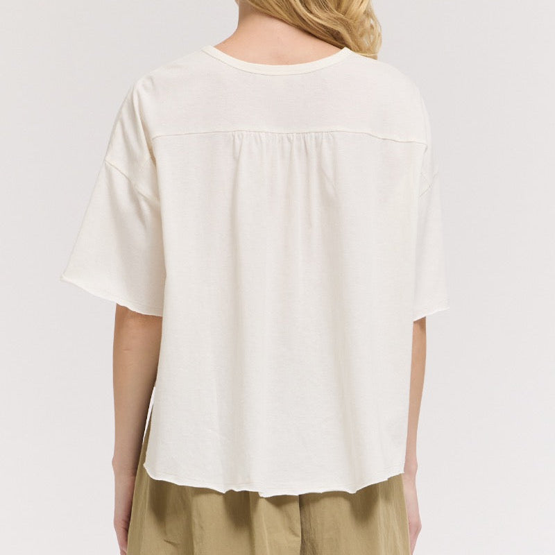Grade & Gather Loose Short Sleeve Shirt - shoostore