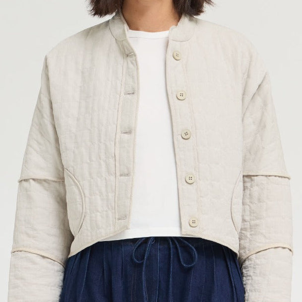 Grade & Gather Quilted Cropped Jacket