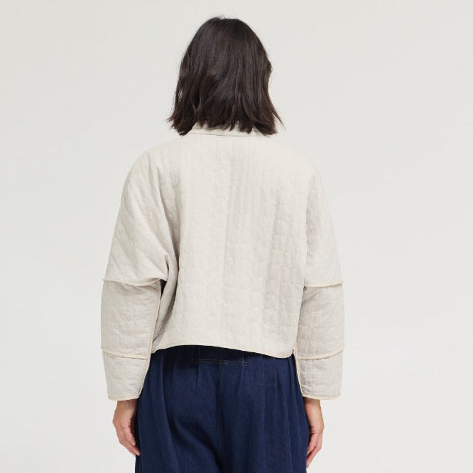Grade & Gather Quilted Cropped Jacket