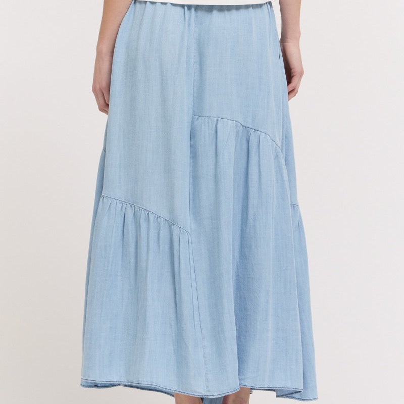 Grade & Gather Chambray Skirt - shoostore