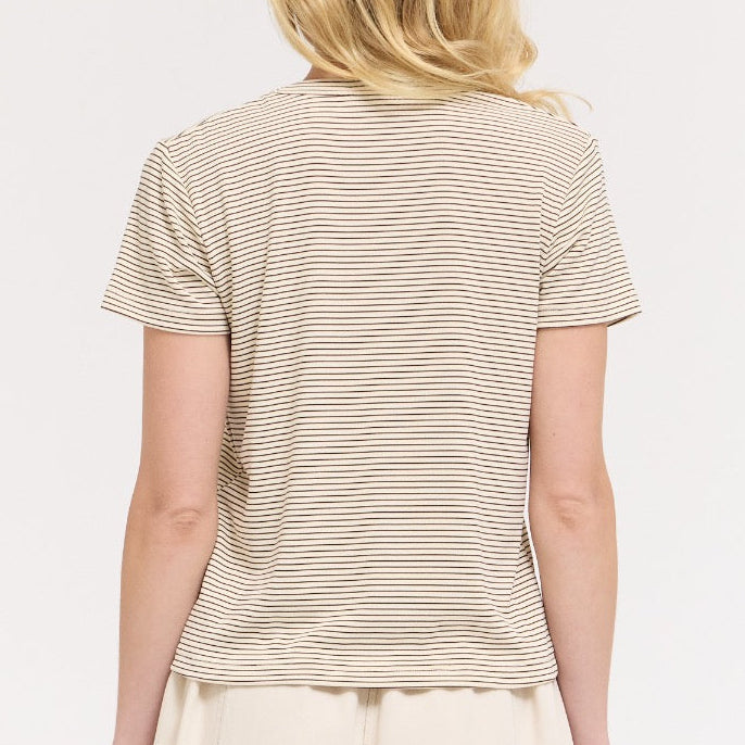 Grade & Gather Striped Cotton Tee