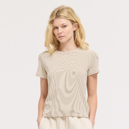Grade & Gather Striped Cotton Tee