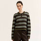 Grade & Gather Diamond Knit Polo Sweater