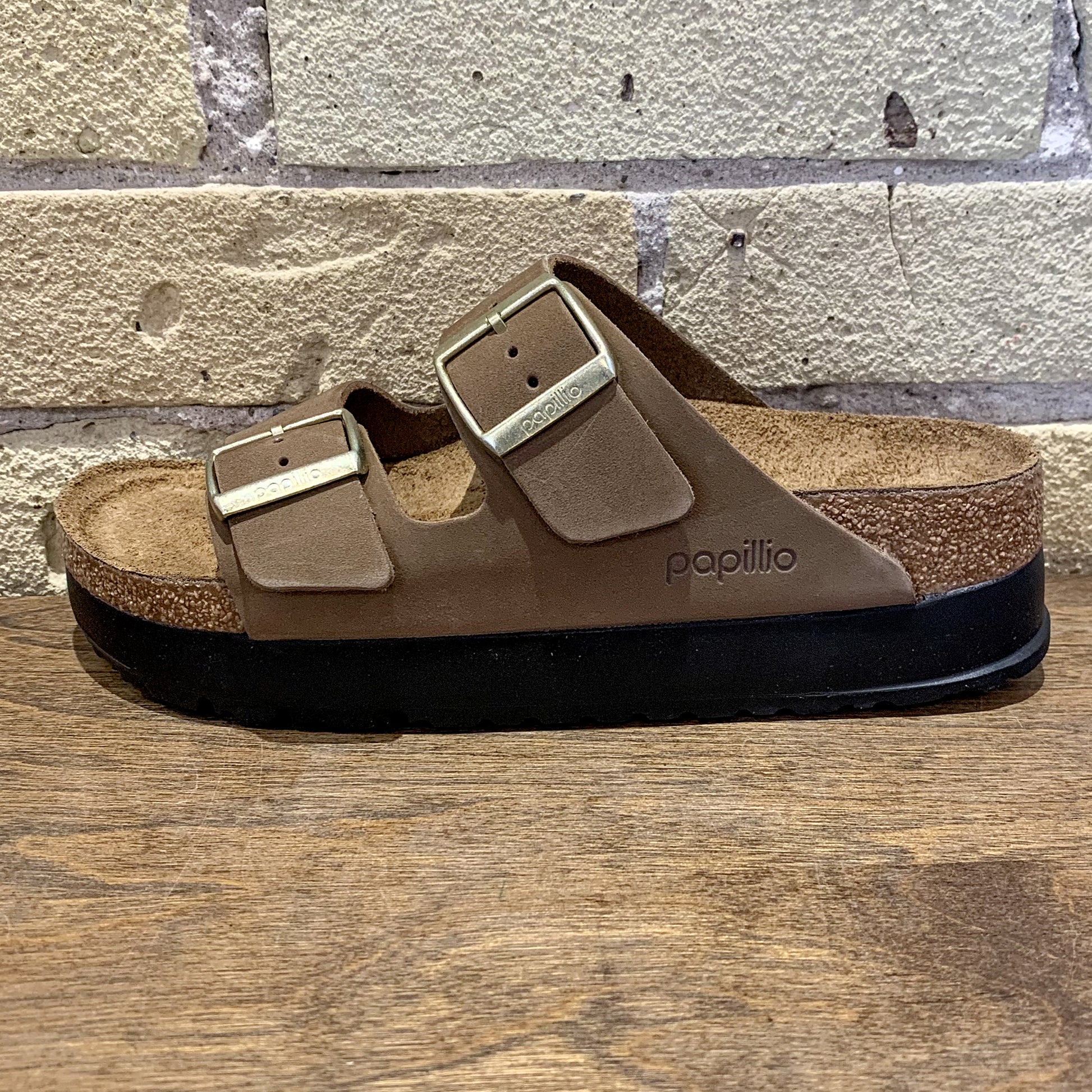 Birkenstock Arizona Dark Tea Flex Platform - shoostore