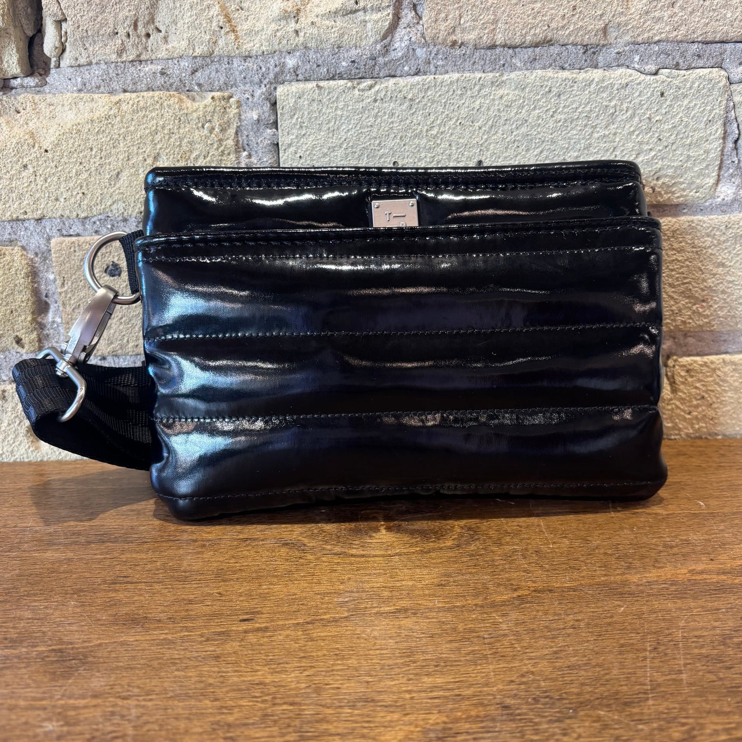 Think Royln Bum Bag/Crossbody Black Patent