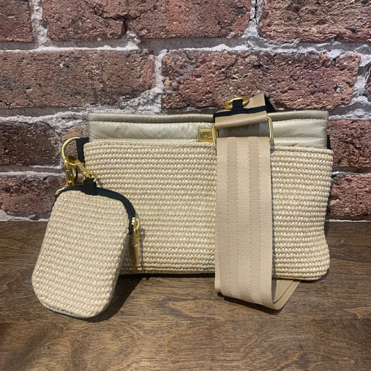 THINK ROYLN Downtown Crossbody Dune Raffia