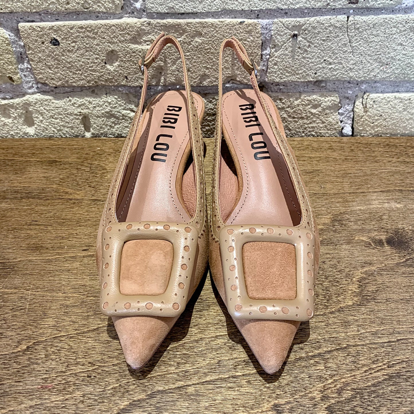 Bibi Lou Bonnie Slingback Suede Heel