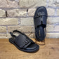 ALL BLACK Low Belt Sandal - shoostore