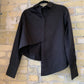 Article X Asymmetric Button Down Black