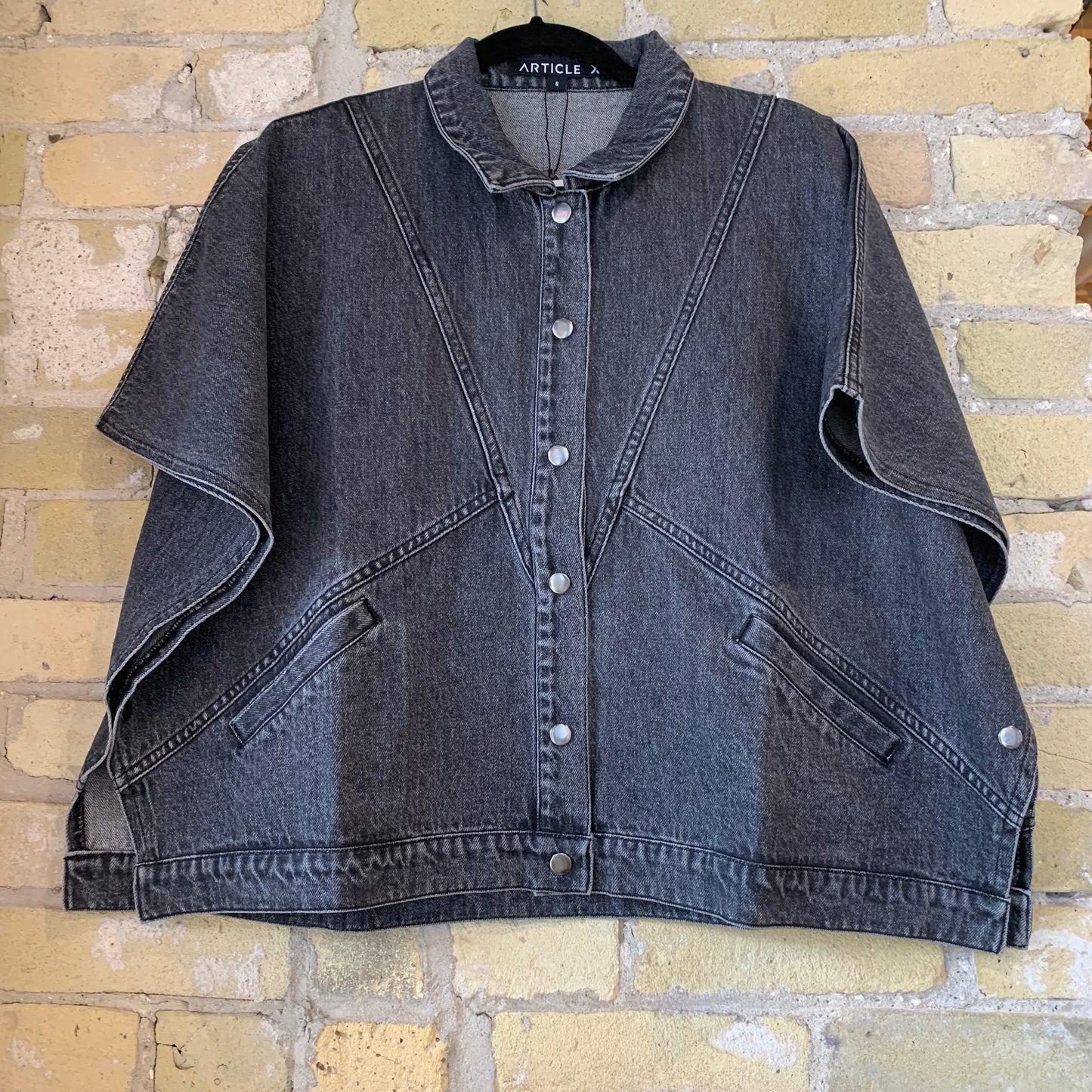 Article X Denim Cape Jacket