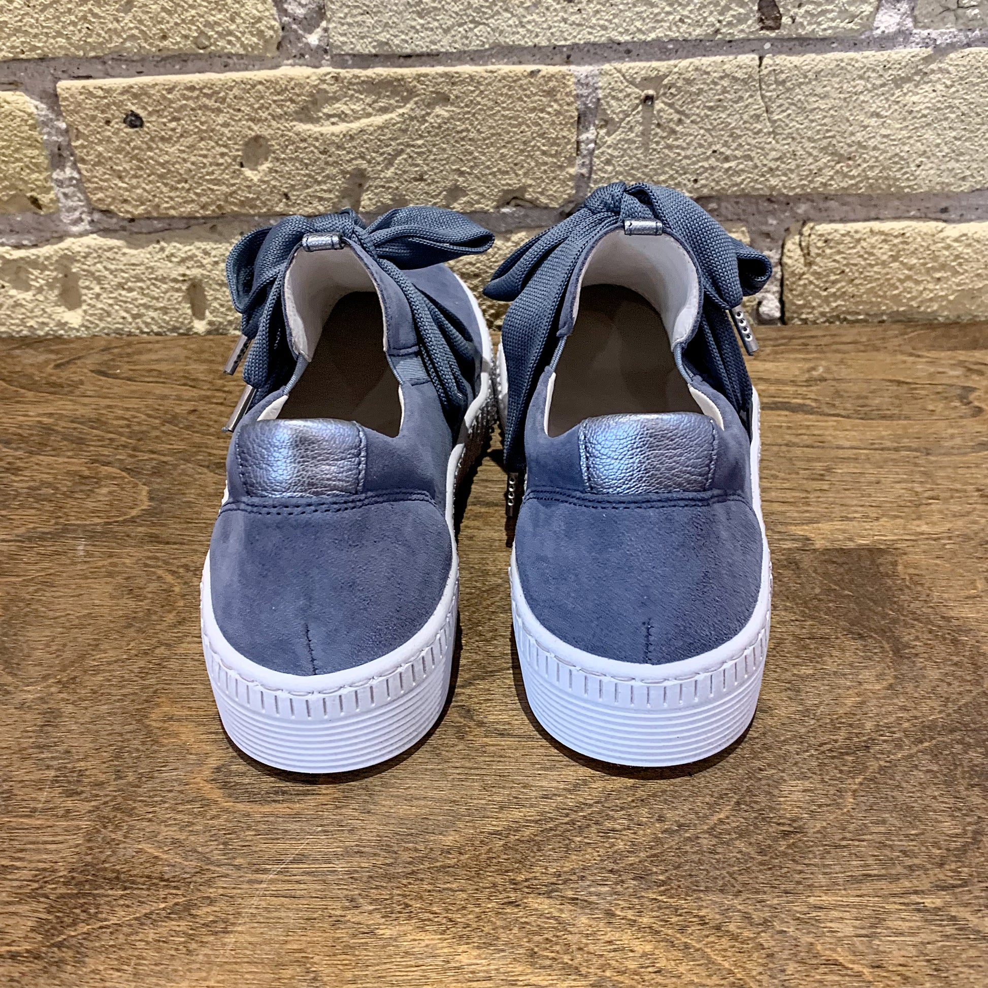 Gabor 63.333 Sky Blue Bow Sneaker - shoostore