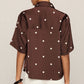 Z Supply Mari Button Up Dot Top - shoostore