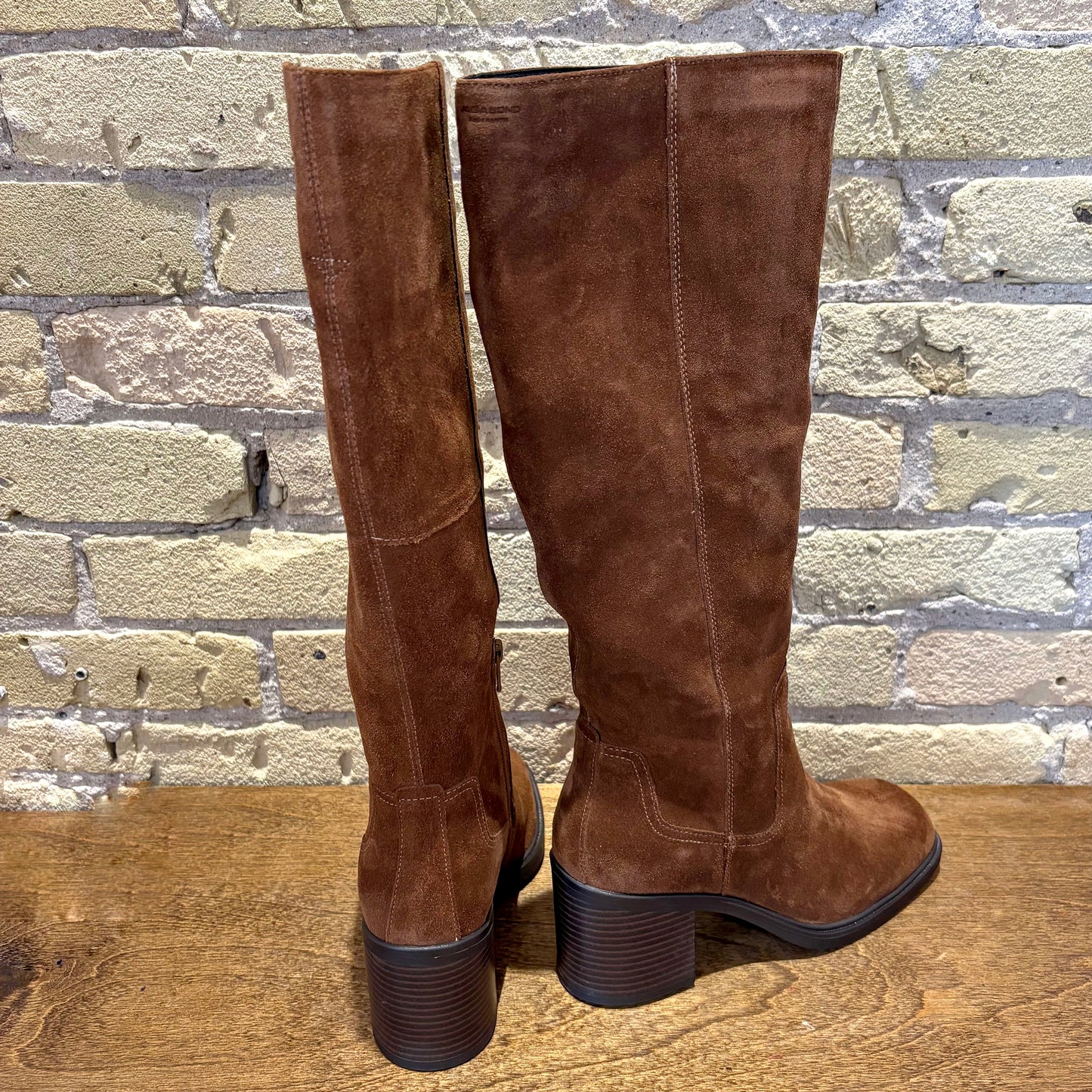 Vagabond Meryl Tall Shaft Boot Brown Suede
