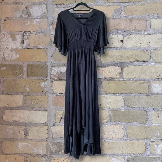 Grade & Gather Unbalanced Skirt Maxi Dress