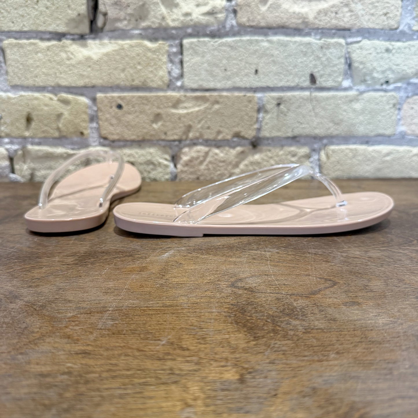 Jeffrey Campbell Beach-Day Clear Nude Sandal - shoostore