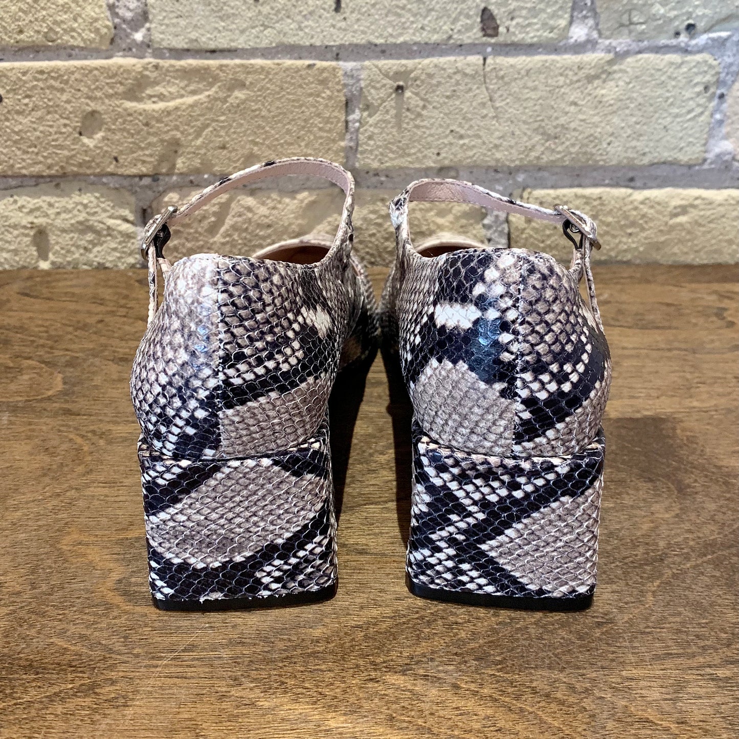 Intentionally Blank Bond Snake Print Mary Jane
