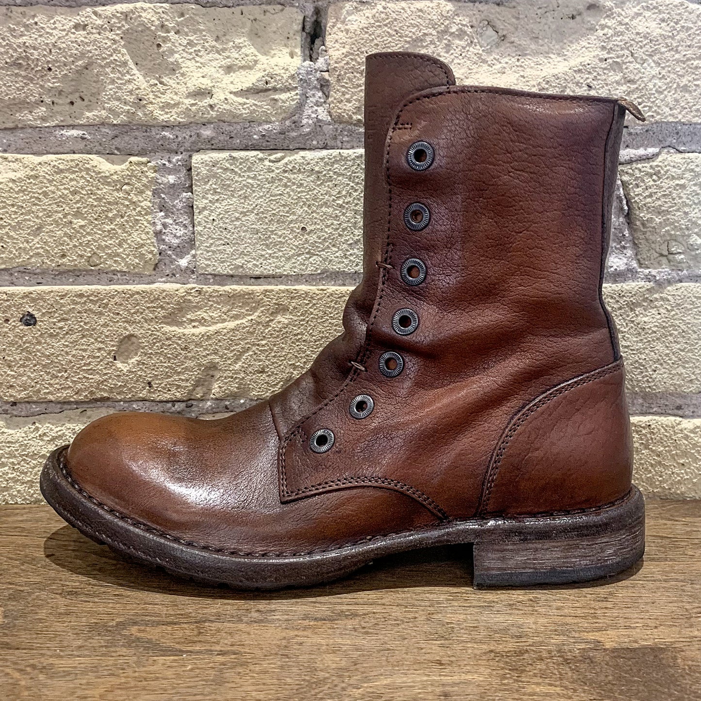 MOMA Male Laceless Boot Cuoio