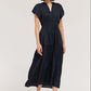 Grade & Gather Ruffle Satin Midi Dress - shoostore