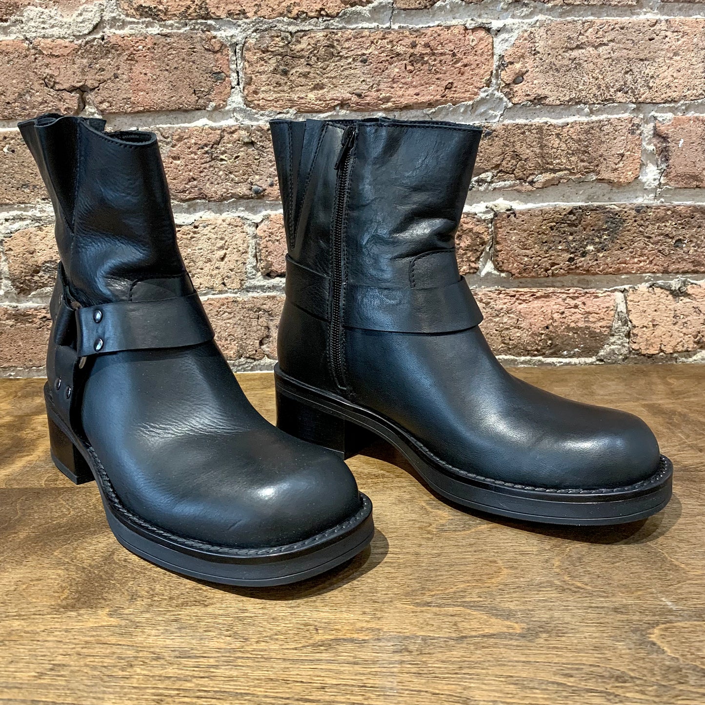 Ateliers Bonham Leather Biker Boots