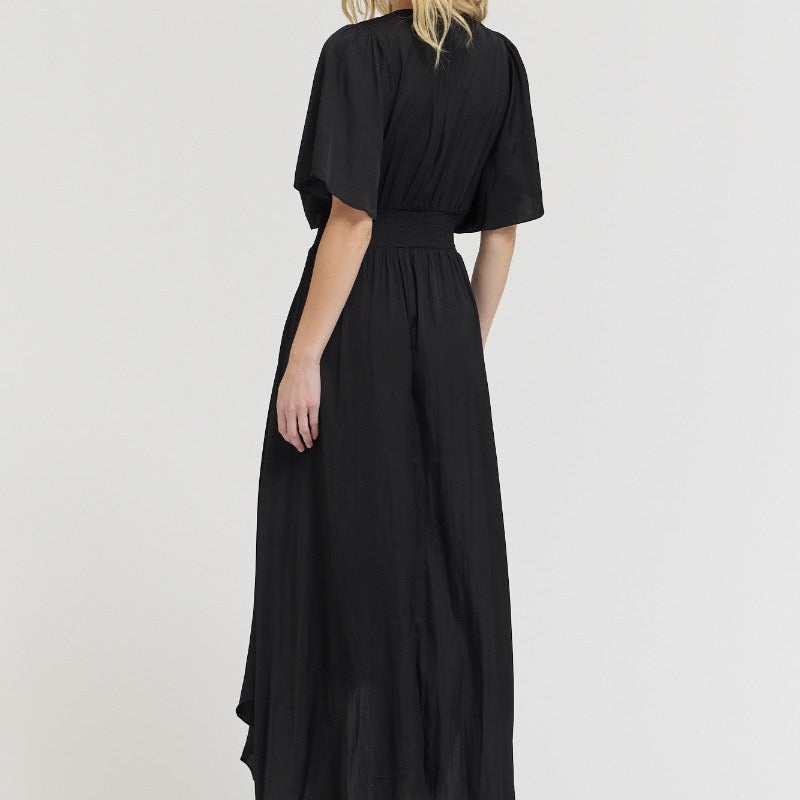 Grade & Gather Unbalanced Skirt Maxi Dress - shoostore