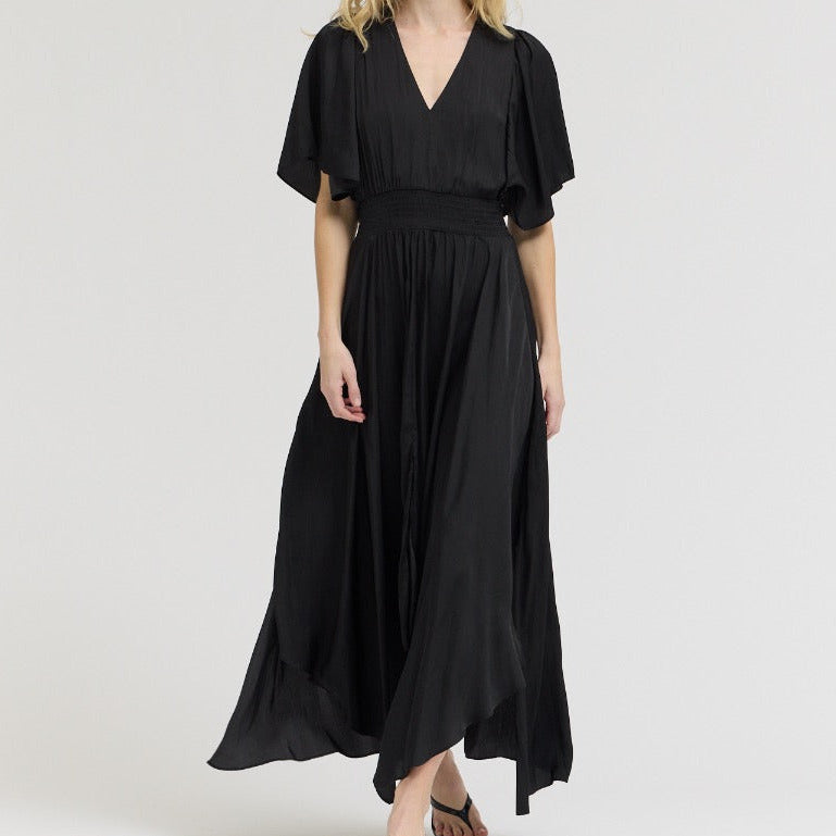 Grade & Gather Unbalanced Skirt Maxi Dress - shoostore