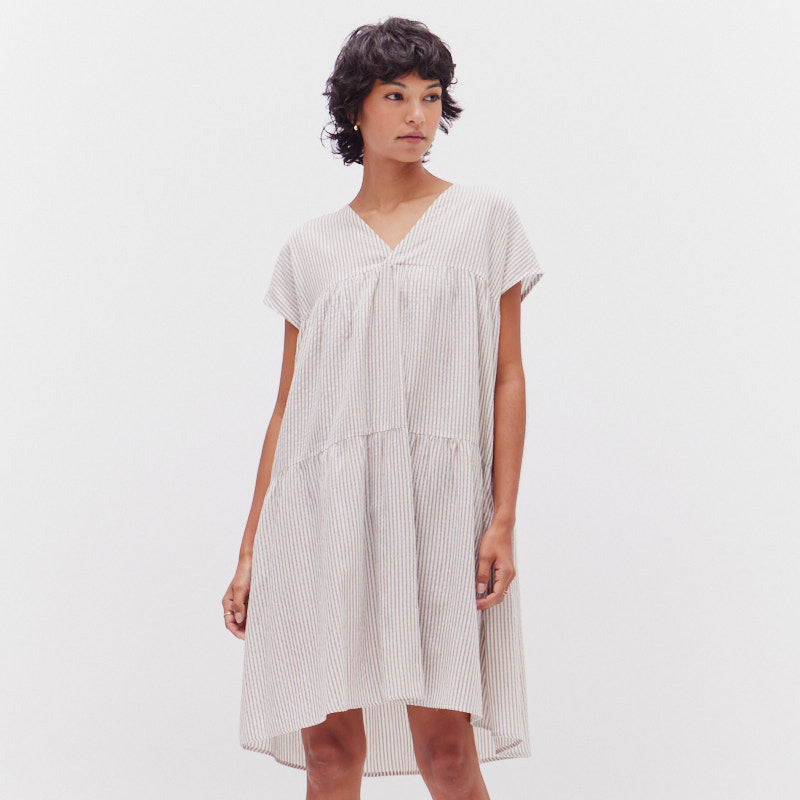 Grade & Gather Loose Boxy Striped Dress