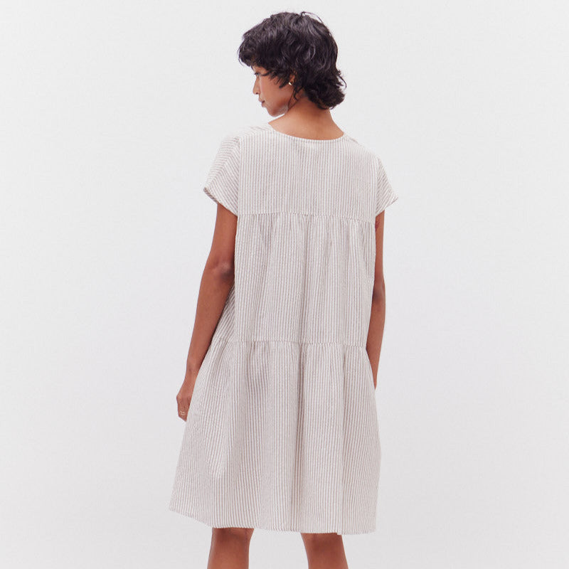 Grade & Gather Loose Boxy Striped Dress