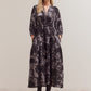 Grade & Gather Printed Midi Dress Slate